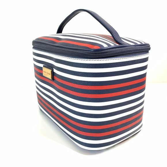 Tommy Hilfiger Cosmetic Travel Bag Blue and White - Picture 9 of 10